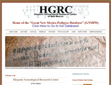 Tablet Screenshot of hgrc-nm.org